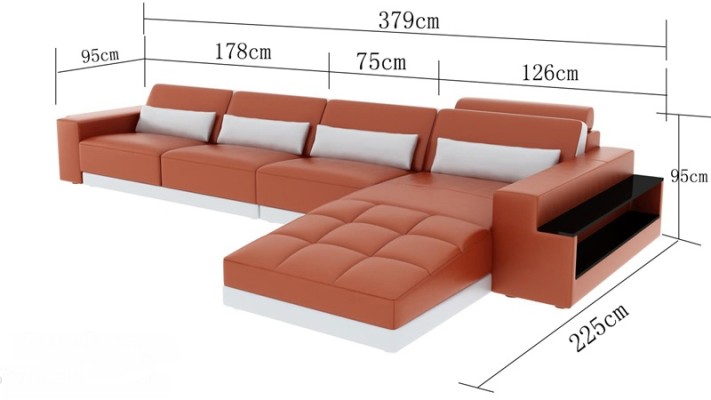 Ledersofa Modern Couch Wohnlandschaft Ecksofa Dekor Eck Design Garnitur