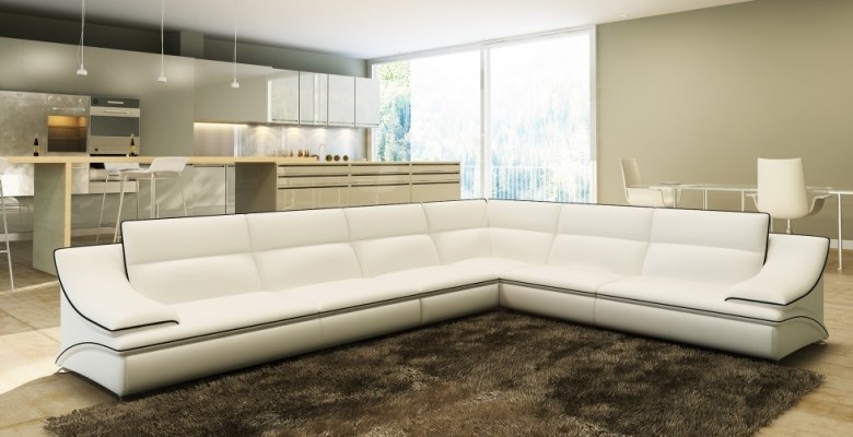 Ecksofa mit USB,Couch Sofa Wohnlandschaft Sitz Eck Garnitur Leder Textil Salut