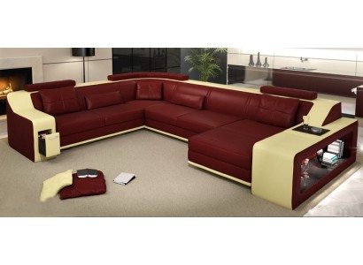 Большой высококачественный угловой диван U-образной формы для гостиной
