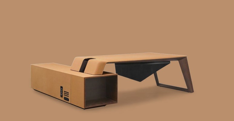 Design Büro Office Kanzlei Tisch Regal Akten Schrank Schreib Deko Tische