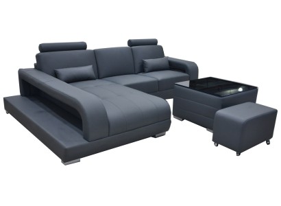 L образный диван в привлекательном современном дизайне 