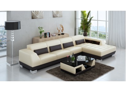 L образный современный угловой мягкий диван 