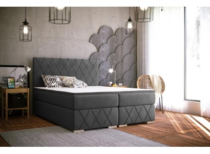 Doppel Bett Komplett Set Matratze Boxspring Topper Betten Funktion Kasten Hotel