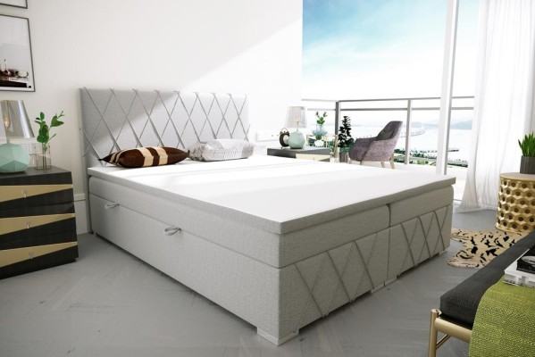 Boxspring Bett Hotel Doppel Bett Textil Luxus Betten Polster Bettkasten Funktion