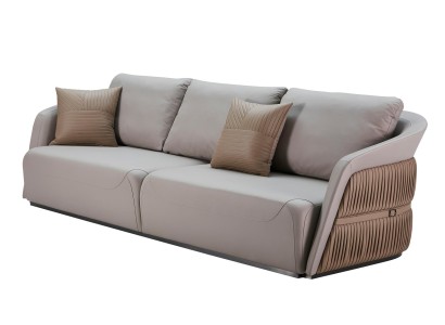 Sofa 3 Sitzer Nerz Wohnzimmer Modern Design Couchen Kreative Grau Möbel Luxus