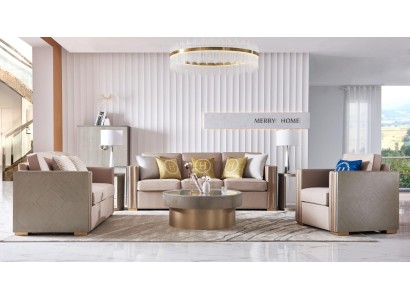 Большой трехместный диван в современном дизайне 