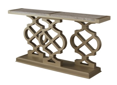 Деревянный дизайнерский консольный столик 