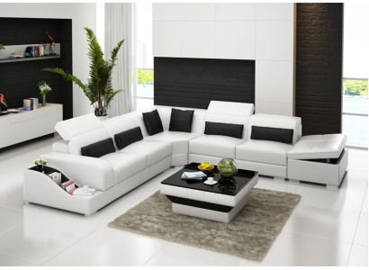 L образный угловой диван для гостиной в современном красивом стиле 