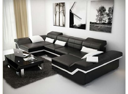 U образный дизайнерский мягкий диван для гостиной 