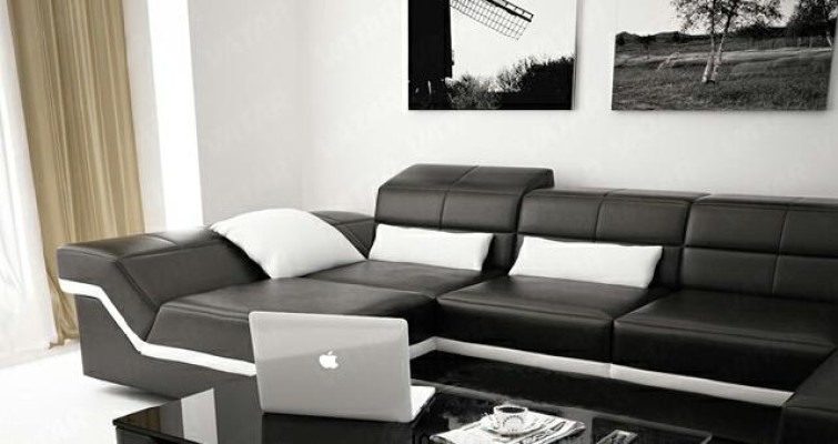 U образный дизайнерский мягкий диван для гостиной 
