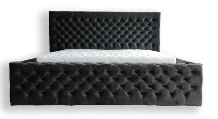 Chesterfield Betten modernes Hotelbett Doppelbett Neu Modernes King Size Bett