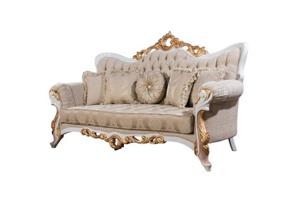  Sofa 3 Sitzer Stoff Dreisitzer Sofas Luxus Wohnzimmer Barock Stil Couch Barock