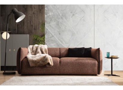 3-x местный мягкий удобный диван в современном дизайне коричневый цвет