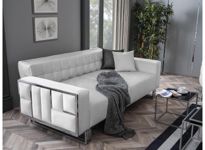 Лаконичный 2-х местный стильный диван в текстильной обивке