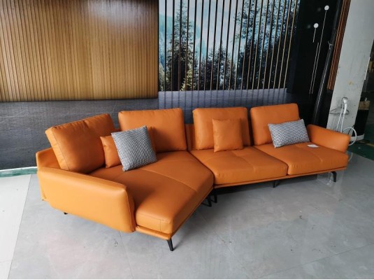 Ecksofa L-Form Wohnlandschaft Sofa Couch Polster Ecke Garnitur Ledersofa Gruppe