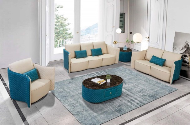 Dreisitzer Italienische Stil Sofa 3 Sitzer Modernes Sofa Ledersofa Couch