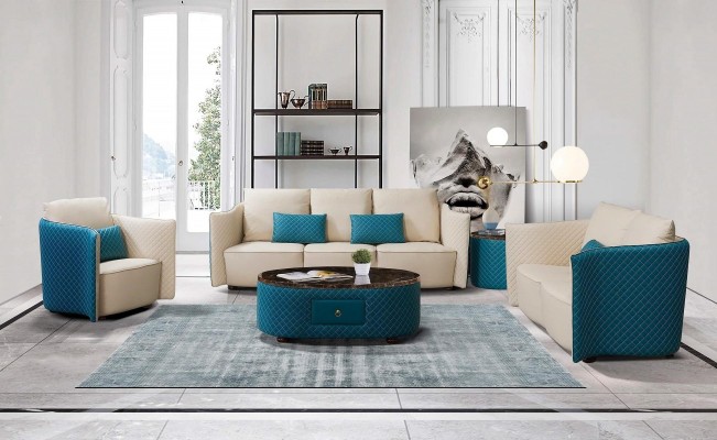 Dreisitzer Italienische Stil Sofa 3 Sitzer Modernes Sofa Ledersofa Couch