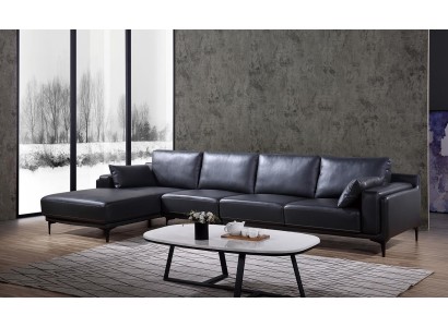 Sofa Design Ecksofa LForm Ledersofa Couch Wohnlandschaft Garnitur Moderne Sofas