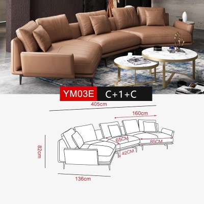 Wohnlandschaft Garnitur Design Modern Sofa Ecksofa Sofa U-Form Ledersofa Couch