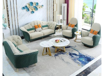 Большой комплект диванов из 4х частей с качественной обивкой для вашей гостиной 