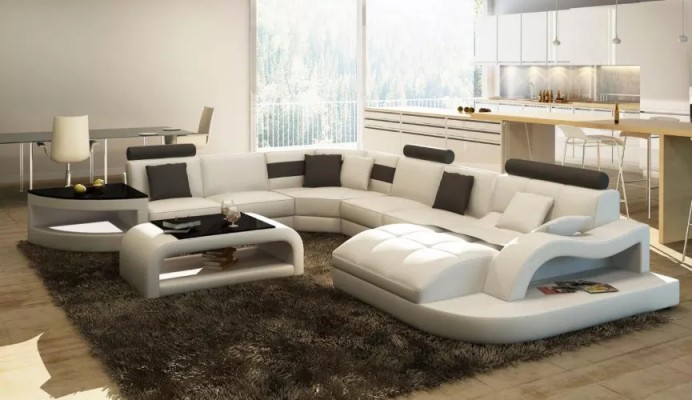 Corner sofa Design Corner sofa Living room Furniture Leather upholstery Couch Sofa Living landscape