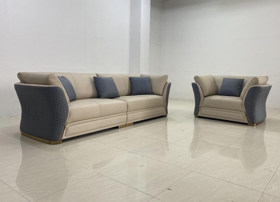 Sofagarnitur 4+1 Sitzer Couch Polster Garnitur Möbel Italienische Design Sofa