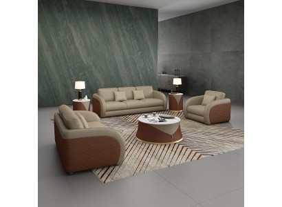 Великолепный диванный гарнитур 3+2+1 в современном дизайне для гостиной