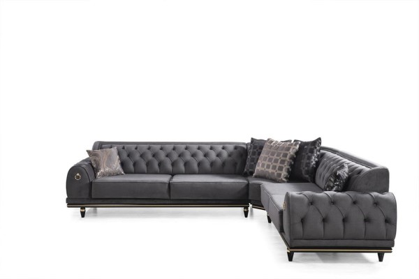 Modernes Sofa L-förmiges Textilsofa Wohnzimmerset Design Modernes Sofa Ecksofa