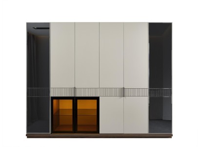 Большой гардеробный шкаф-купе роскошный деревянный шкаф для спальни современный дизайн 