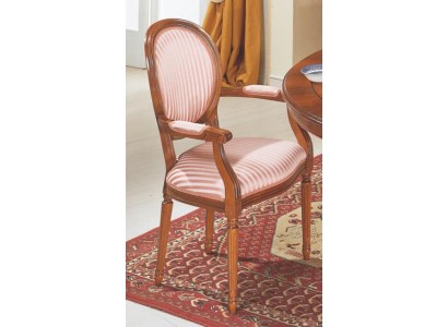 Классический стул деревянный с подлокотниками роскошный обеденный стул