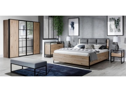 Kleiderschrank Braun Holz Möbel Design Elegantes Schlafzimmer Modern Schrank Neu