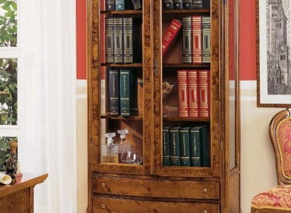 Wohnzimmer Vitrine Schrank Bücher Regal Anrichte Klassische Möbel Regale Holz