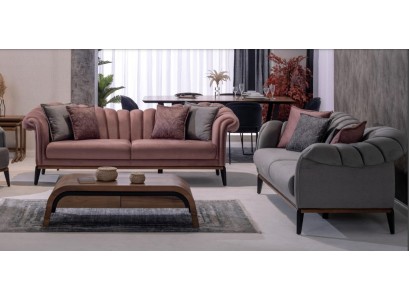 Дизайнерский диванный гарнитур из 2 частей 3+3 местные диваны текстильная современная обивка мебель для гостиной