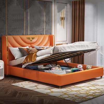 Holz Design Bett Doppel Luxus Ehe Hotel Modernes Gestell Schlaf Zimmer