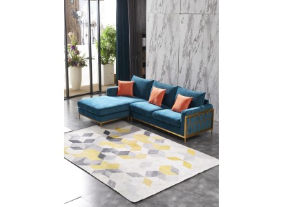 Wohnlandschaft Ecksofa L-Form Couch Sitz Polster Set Garnitur Sofa Luxus