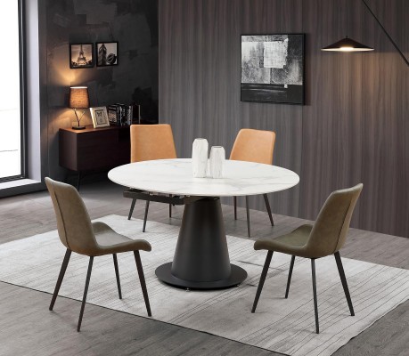 Esszimmer Design Möbel Stuhlgruppe Tisch 4 Lehn Stühle Set Garnitur Neu