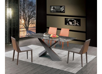 Бесподобный обеденный комплект стулья + стол в современном стиле для столовой