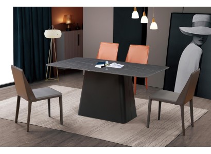 Moderner Esstisch Holztisch Holz Design Tische Edelstahl Tisch Esszimmer 180x90