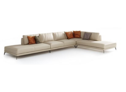 Элитный угловой диван L-формы для гостиной в современном стиле