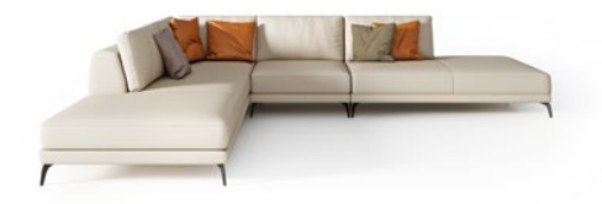 Ecksofa Polster Garnitur Wohnlandschaft Dekor L Form Designer Sofa Couch