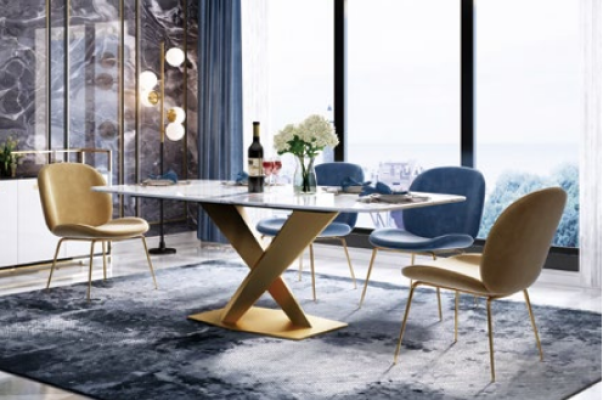 Esstisch + 4x Stühle Stuhl Esszimmer Set Modern Essgruppe Tisch Tische