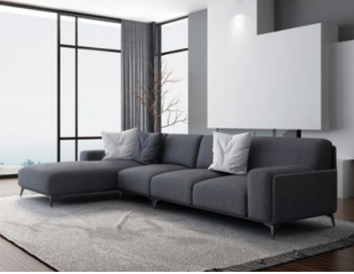 Wohnlandschaft L-Form Ecksofa Leder Couch Design Polster Garnitur Sofa