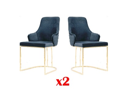 Дизайнерский комплект из 2-х обеденных стульев итальянский стиль для вашей столовой