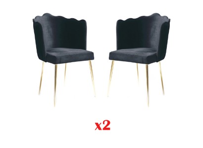 Esszimmer Garnitur Italienische Luxus Möbel Stuhl Set 2X Stühle Gruppe