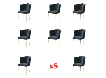Дизайнерский набор из 8-и обеденных стульев современный стиль для вашей столовой
