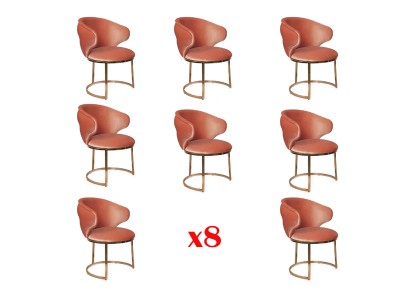 Дизайнерский комплект для вашей столовой из 8-и обеденных стульев современный стиль