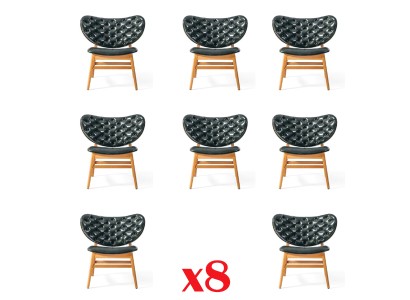 Бесподобный набор из 8-и обеденных стульев дерево современный стиль для вашей столовой 