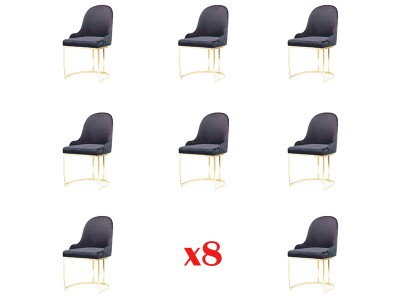 Garnitur Sessel Neu 8x Stühle Stuhl Polster Design Veranda Küchen Sitz Esszimmer