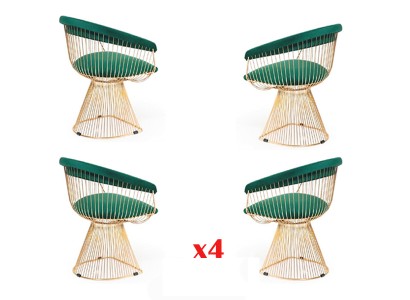 Бесподобный набор из 4-х обеденных стульев в современном стиле для вашей столовой