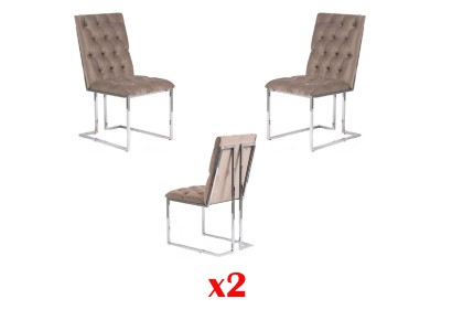 Дизайнерский комплект из 2-х обеденных стульев для вашей столовой современный стиль